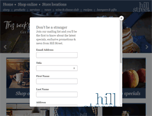 Tablet Screenshot of hillstreetgrocer.com